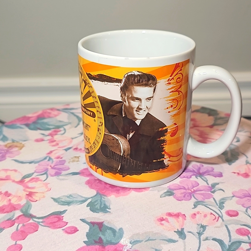 Elvis Presley Coffee Mug  King of Rock N Roll Vintage Man Cave